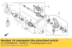 Aqui você pode pedir o knuckle assy., l. Fr. Em Honda , com o número da peça 51250HN8000: