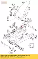 58303130011, KTM, excentriques r / s '94 ktm  duke 400 620 640 1994 1995 1996 1997 1998 1999 2000 2001 2002 2003 2004 2005 2006 2020, Nouveau