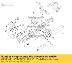 Here you can order the fascetta stringitubo ? 40-60 from Piaggio Group, with part number 2B008611: