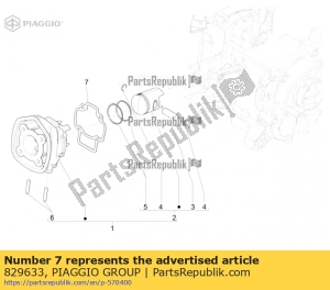 aprilia 829633 gasket sp0,8 - Bottom side