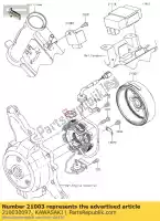 210030097, Kawasaki, stator kawasaki klx  c l d klx110 klx110l 110 , Nouveau