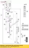 45101000344, KTM, forcella cpl. sen. adv. marz. 2002 ktm senior 50 2002 2003, Nuovo