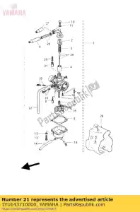 yamaha 1YU143710000 plunger, starter - Bottom side