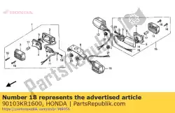 Here you can order the screw,tapping,3x3 from Honda, with part number 90103KR1600: