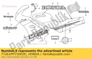 Honda 77261MY7300ZE marca, rr.co * type5 * - Lado inferior