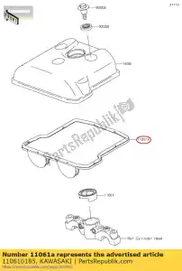 kawasaki 110610185 gasket,cylinder head cov kx450 - Bottom side