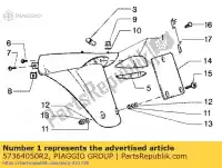 57364050R2, Piaggio Group, retaguardia vespa et 125 150 2000, Nuevo