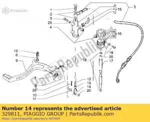 Piaggio Group 329811 tenedor - Lado inferior