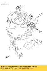 Here you can order the shield,fuel tan from Suzuki, with part number 4419144H00: