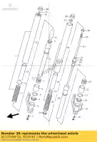 5117106F10, Suzuki, primavera, frente suzuki tr 50 1998 1999 2000, Novo