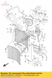 Ici, vous pouvez commander le amortisseur 2 auprès de Yamaha , avec le numéro de pièce 5A8216390000: