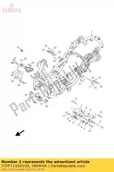 Ici, vous pouvez commander le cadre comp. Auprès de Yamaha , avec le numéro de pièce 37PF11100100: