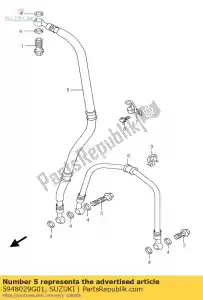 Suzuki 5948029G01 tuyau, frein gsx- - La partie au fond