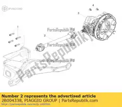 ontbrekende beschrijving van Piaggio Group, met onderdeel nummer 2B004338, bestel je hier online: