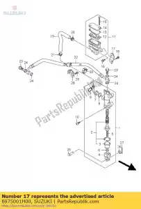 suzuki 6975001H00 bracket comp,rr - Bottom side