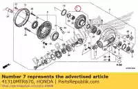 41310MFR670, Honda, aucune description disponible pour le moment honda  vt 1300 2010 2013 2017, Nouveau
