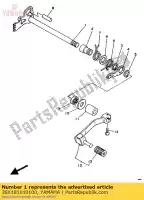 30X181010100, Yamaha, shift shaft assy yamaha xt 350, Nouveau