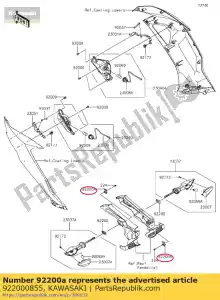 Kawasaki 922000855 arruela zx636edf - Lado inferior