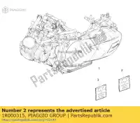 1R000315, Piaggio Group, zestaw uszczelek cylindra piaggio vespa medley rp8m45510, rp8m45820, rp8m45511 rp8m45610, rp8m45900 rp8m45610, rp8m45900, rp8m45611, rp8m45901,  rp8ma0120, rp8ma0121 rp8ma0200, rp8ma0210, rp8ma0220, rp8ma024, rp8ma0211,  rp8ma0220, rp8ma0221 vespa gts zapma3100, zapma3200 zapma320, Nowy