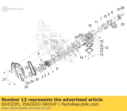 Aprilia 8343295, Ölpumpenunterstützung, OEM: Aprilia 8343295