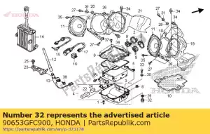 Honda 90653GFC900 bolt, special, 6mm - Bottom side