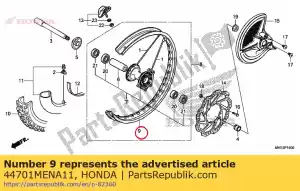 honda 44701MENA11 rand, fr. wiel (21x1.60) - Onderkant