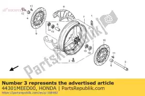 Honda 44301MEED00 eixo, fr. roda - Lado inferior
