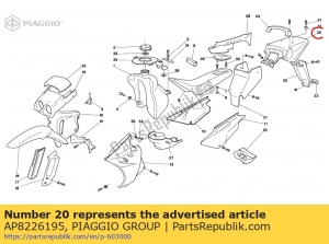 aprilia AP8226195 parafango posteriore - Il fondo