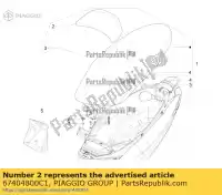 67404800C1, Piaggio Group, Encosto piaggio mp zapm75100 zapta0100 125 300 2011 2016 2017 2018 2019, Novo