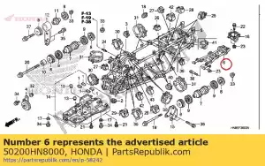 Honda 50200HN8000 corpo comp., rr. quadro, armação - Lado inferior