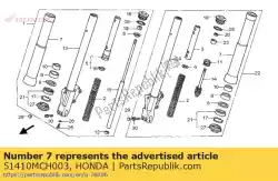 Aqui você pode pedir o tubo, externo em Honda , com o número da peça 51410MCH003: