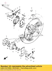 Here you can order the drum,rr sprocke from Suzuki, with part number 6461107000: