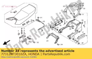 Honda 77312MT3010ZA binario comp., l. rr. afferrare * - Il fondo