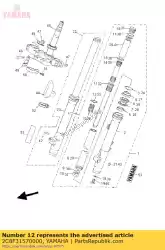 Ici, vous pouvez commander le anneau, piston auprès de Yamaha , avec le numéro de pièce 2C8F31570000: