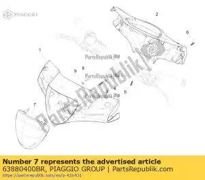 Piaggio Group 63880400BR lekkie pokrycie siedzenia - Dół