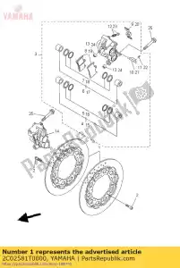 yamaha 2C02581T0000 remschijf voor - Onderkant