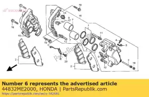 Honda 44832ME2000 abrazadera, cable del velocímetro - Lado inferior