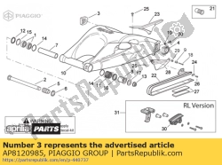 Aprilia AP8120985, Patin guide-chaine d, OEM: Aprilia AP8120985