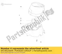 64196200HF, Piaggio Group, panel de instrumentos miles con tapa    , Nuevo