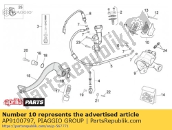 Aprilia AP9100797, Remblokken, OEM: Aprilia AP9100797