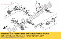 33650KEBG20, Honda, winker assy, ??l rr honda ca 125, Nouveau