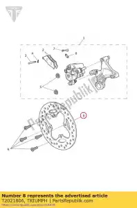 triumph T2021806 disc rear - Bottom side