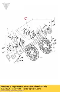 triumph T2020836 remklauw assy - Onderkant