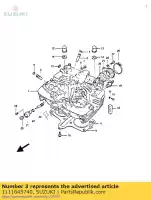 1111645740, Suzuki, guide, échappement v suzuki gs 450 850 1100 1985 1986 1987 1988, Nouveau