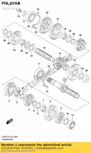 suzuki 2412041F00 shaft counter - Bottom side