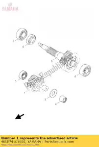 yamaha 4KLE74101000 eje principal comp. - Lado inferior