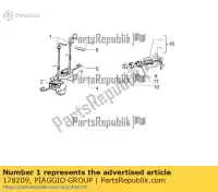 178209, Piaggio Group, Tuleja vespa px vespa px zapm74100, zapm74101 zapm74200, zapm743d 125 150 200 1985 1992 2007 2008 2011 2016 2017 2018, Nowy