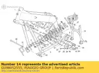 GU98052555, Piaggio Group, Schroef moto-guzzi arabinieri gt le mans nevada quota quota es s sp sp iii strada t t5 targa v 350 500 650 750 850 1000 1100 1985 1986 1987 1988 1989 1990 1991 1992 1993 1998, Nieuw