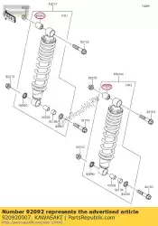 Qui puoi ordinare boccola in gomma kvf750-a1 da Kawasaki , con numero parte 920920007: