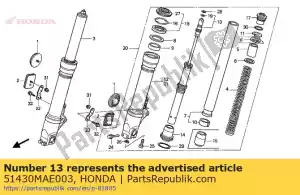 Honda 51430MAE003 comp. amortecedor, frente - Lado inferior
